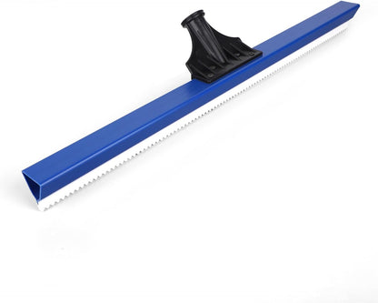 Epoxy Floor Squeegee, 16 Inch Epoxy Squeegee with 0.16 Inch Teeth Notched for Self Leveling Cement Urethane Trowel Spreader Floor Tools for Professionals Beginners