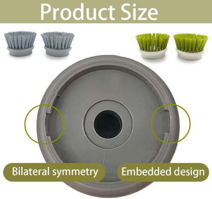 Soap Dispenser Dish Brush Palm Brush Scrub Brush Equipped with Storage Bracket and Drainage Base,Easy to Clean Kitchen Utensils and Sink, Includes a Replaceable Brush（Green）