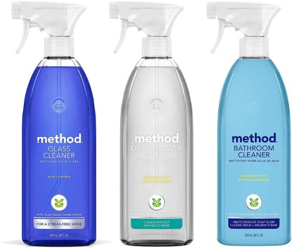 Method All Natural Surface Cleaning Spray - 28oz Variety Pack - (Shower, Bathroom and Glass)