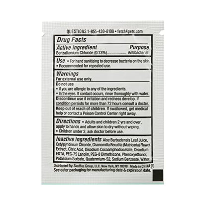 Cleanze Antibacterial Hand Sanitizing Wipes Individually Wrapped with Aloe, Unscented Disinfecting Hand Wipes for Travel and On the Go Sanitizing, Kills 99.9 Percent of Germs, 50 Count
