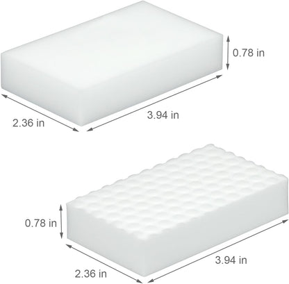 10Pcs Melamine Foam Sponge, 2X Density Magic Cleaning Eraser, Durable Multi-Surface Scrubber for Kitchen, Bathroom, Wall, Shoe, Car, Sink & Floor Household Cleaning Essentials(10 Pcs-2X Density)
