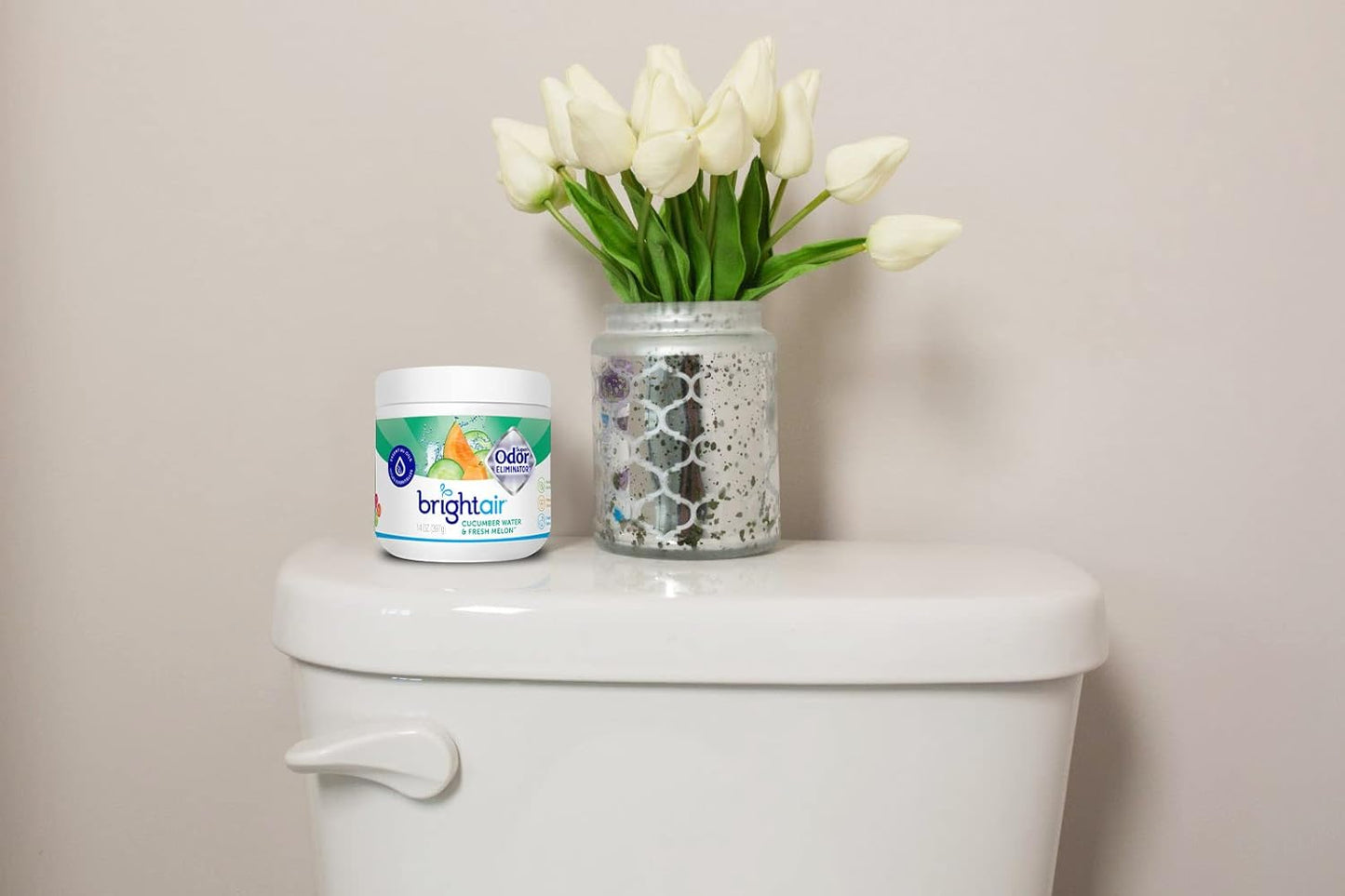 Bright Air 14 oz. Super Odor Eliminator, For Medium-Size Spaces, Cool & Clean Scent, Case of 6,Air Freshener, Natural Essential Oils, Lasts Up to 90 Days Each