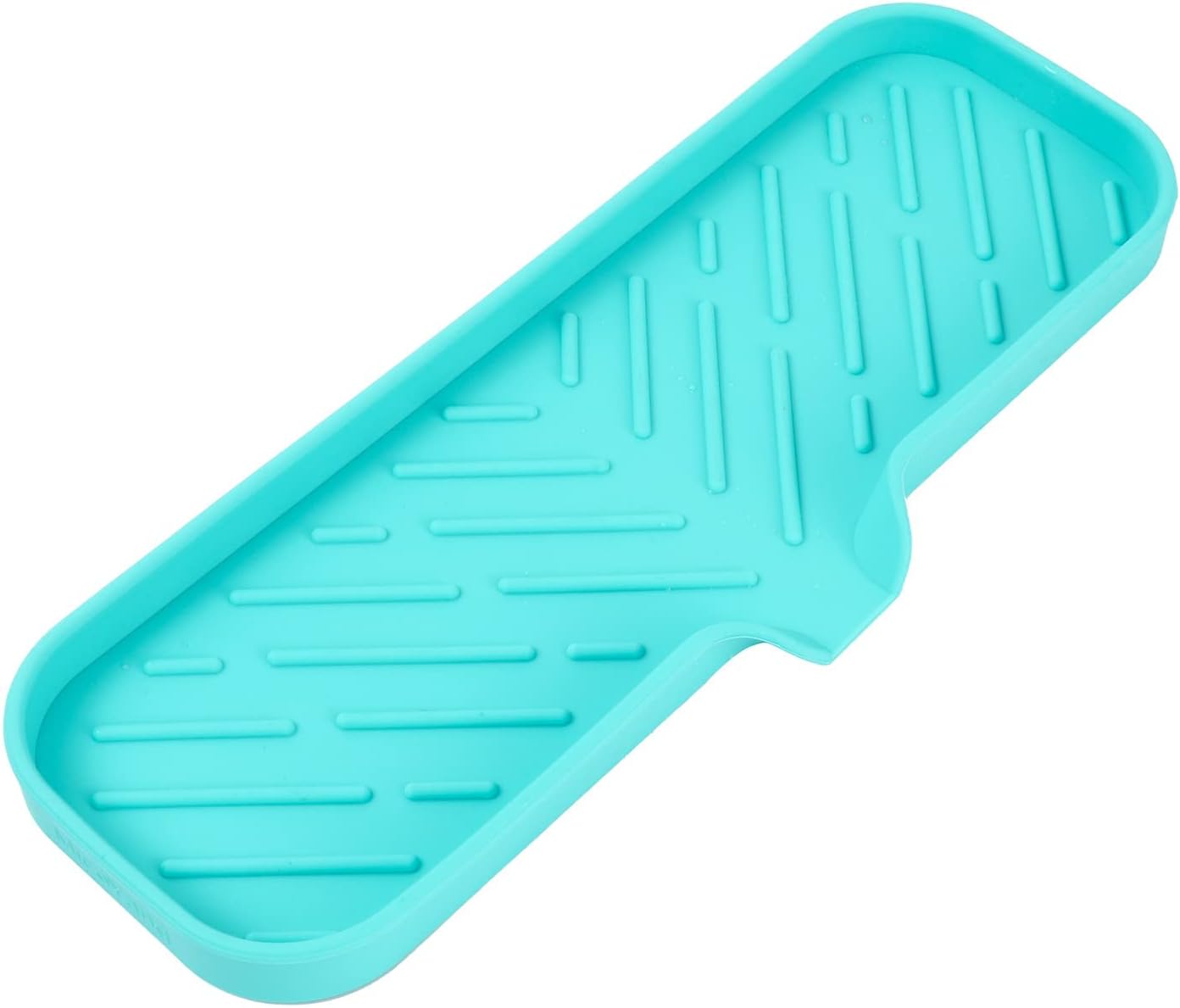 MicoYang Silicone Bathroom Soap Dishes with Drain Spout-Bathroom and Kitchen Sink Organizer,Sponge Holder,Dish Soap Tray,Perfect for Dispenser,Scrubber,Bottle,Cup on Sink or Counter-Black 4.9"×3.2"