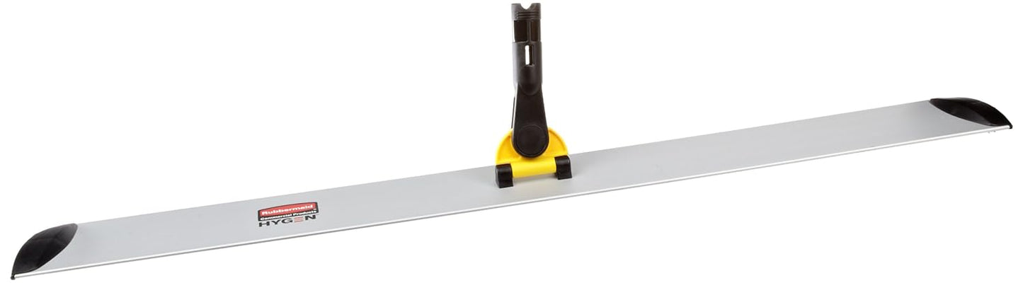 Rubbermaid Commercial Products HYGEN Microfiber Quick-Connect Mop Frame, 24 inch, Silver, for Janitorial/Professional/Industrial Cleaners for Heavy-Duty Floor Cleaning/Mopping/Dusting