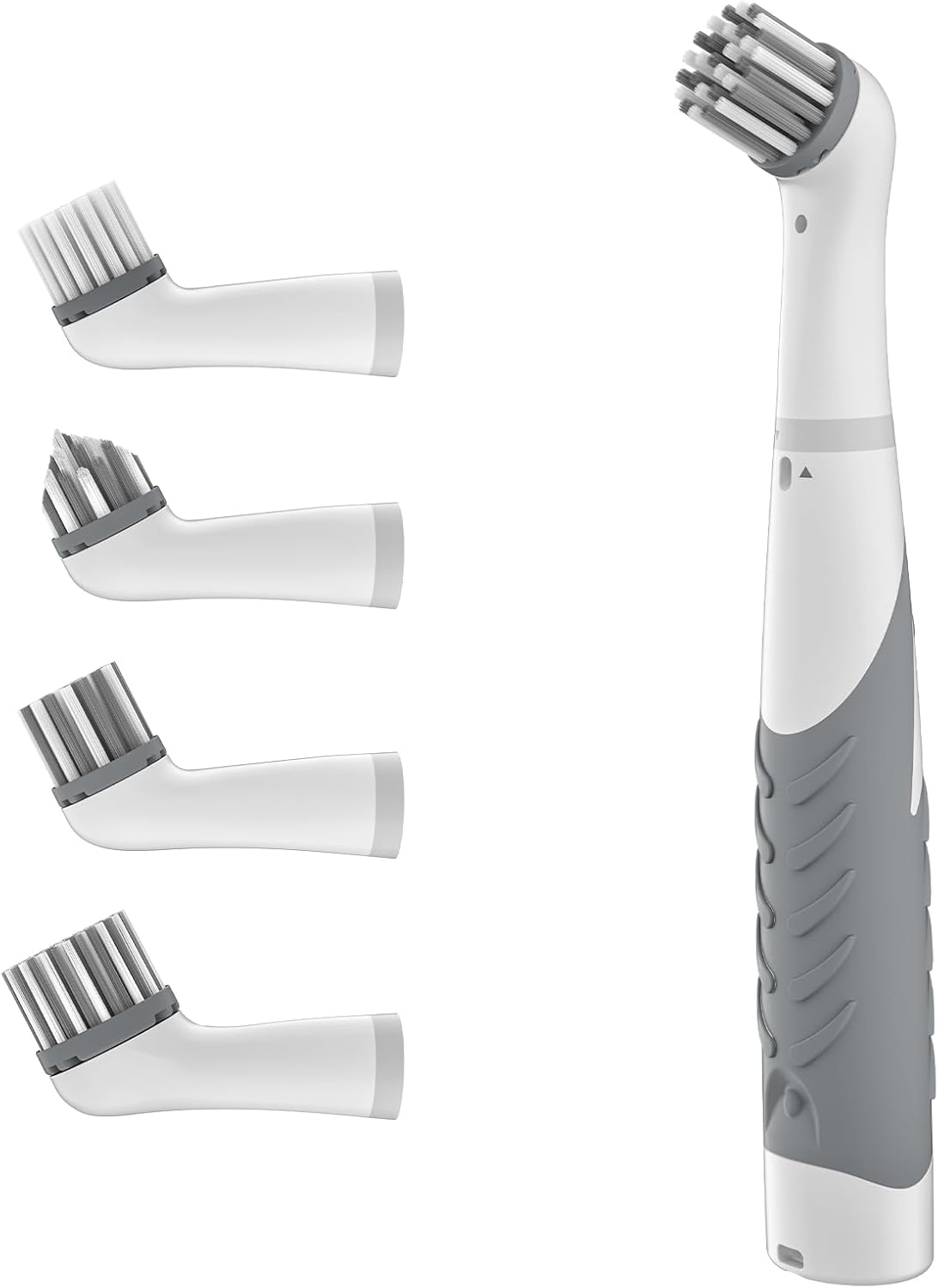 Electric Brush with 4-in-1 Multiple Brush Heads, Cordless Motorized Cleaning Brush for Bathroom, Toilet, Kitchen, Tile, Crevice