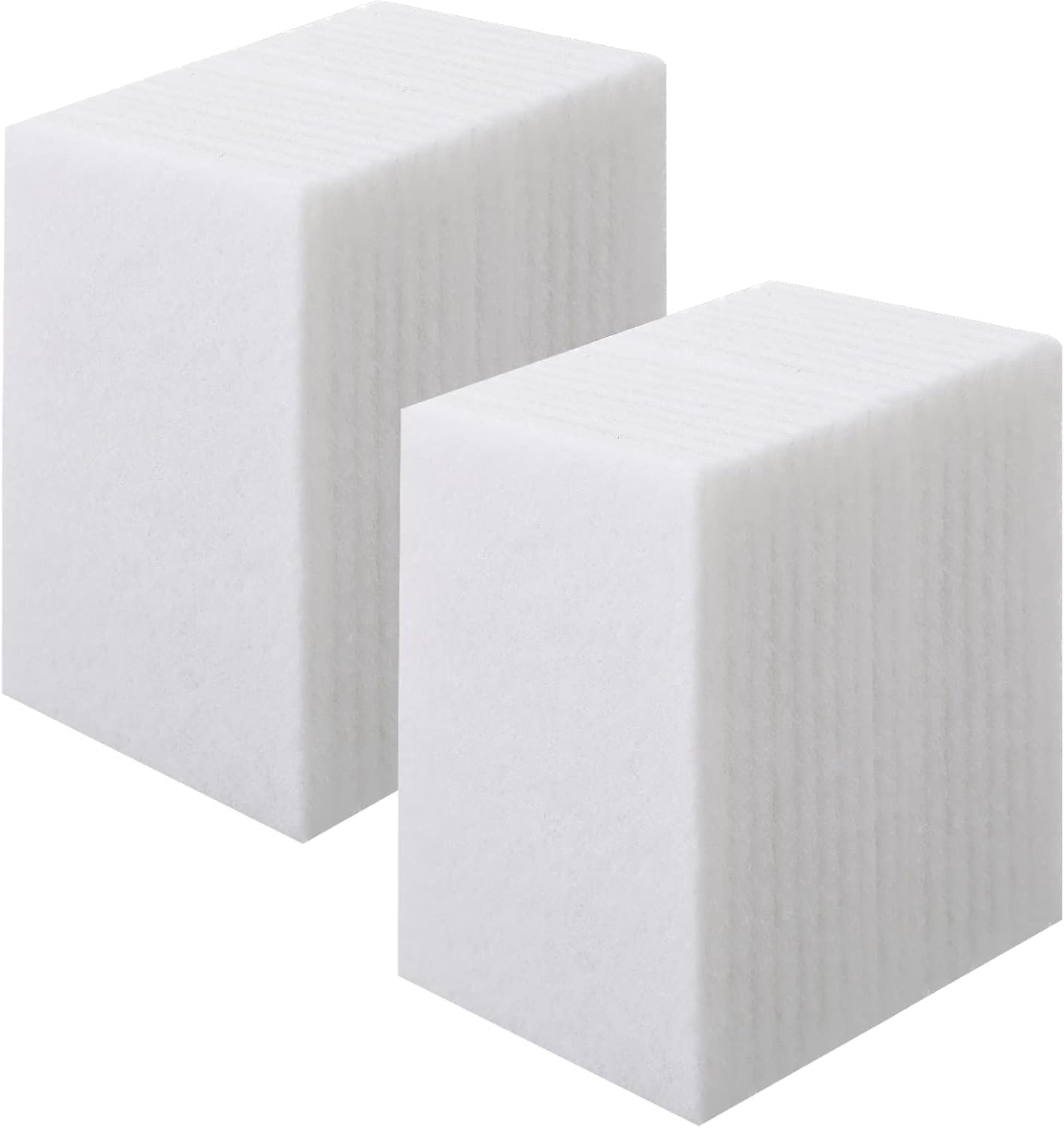 Hoolerry 40 Pcs White Scrub Pads Light Duty Scouring Non Woven Pad Non Scratch Abrasive Hand Multipurpose Scouring Sponge Multi Surface Scrubber Pads for Cleaning Polishing Home(4 x 6 Inch,White)