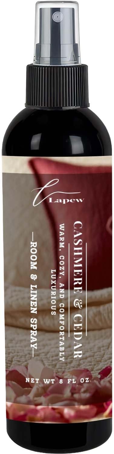 Lapew Room & Linen Spray | Fragrance Mist for Home, Car & Office | Fabric & Air Freshener | Neutralizing Mist | Made in USA | Cozy Cinnamon & Apple - Colors A
