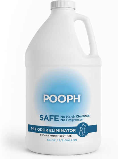 POOPH Pet Odor Eliminator Spray for Dogs & Cats — Urine, Poop & Pee Odor Remover for Carpet, Furniture, Hard Floors & Litter Box — Pet Stain & Smell Eliminator for Home, Unscented, 32 oz