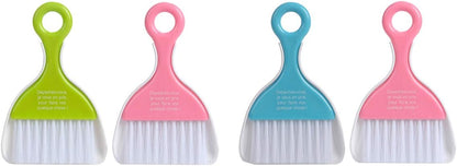 2 Pcs Mini Dustpan Set Brush for Table Whisk Brooms Small Dustpan Broom Set Mini Dust Pans with Brush Tiny Cleaning Table Sweep