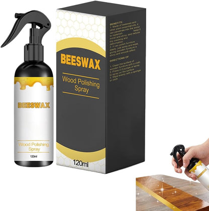 Beeswax Wood Polish, 2026 New Multifunctional Wood Care Wax, 120ml Wood Conditioner for Furniture & Floors, 2.83" x 6.61" Portable Wood Polish for Home Wood Maintenance (2 Pack)