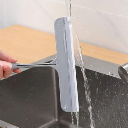 Shower Squeegee for Glass Doors, Mirror Cleaner All-Purpose Squeegee with Hanging Hole, Window Glass Wiper for Shower Doors, Windows, Mirrors, Tiles