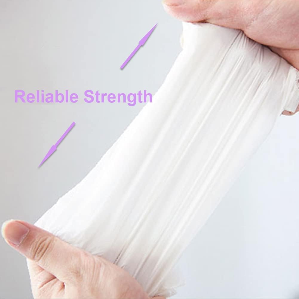 Small Trash Bags, Inwaysin Small Garbage Bags 4-6 Gallon Biodegradable Can Liners Thicken, Size Expanded, White 200 Counts