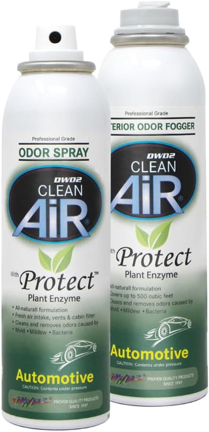 DWD2 Protect™ Automotive Mold Treatment - Revitalize Your Car's Interior The Green Automotive Mold Treatment Solution. Say Goodbye to Unpleasant Odors and Hello to a Fresh and Protected Cabin (FOGGER)