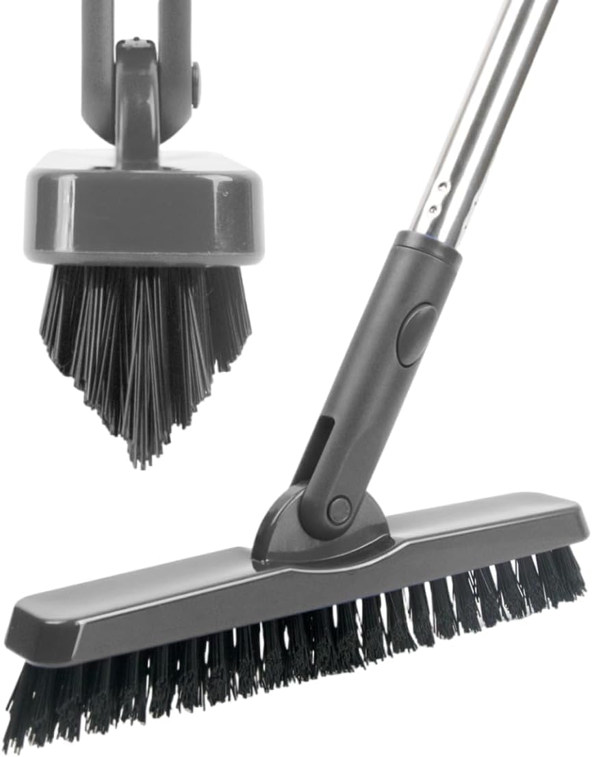 CELOX Grout Cleaner for Tile Floors, Shower Tile Floor Scrubber for Cleaning Baseboard Bathroom, Black