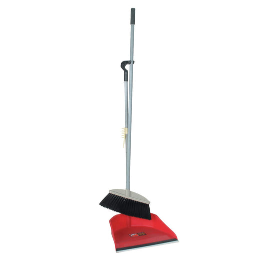 Thunder Group PLDP003, Plastic Fish Style Dust Pan and Broom Set