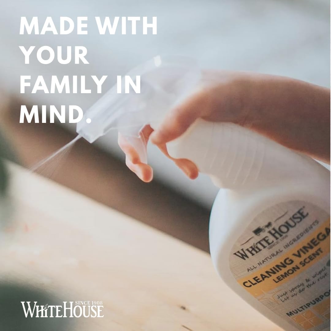 White House All Natural Lemon Cleaning Vinegar Multipurpose Spray, 32 oz (Pack of 1)