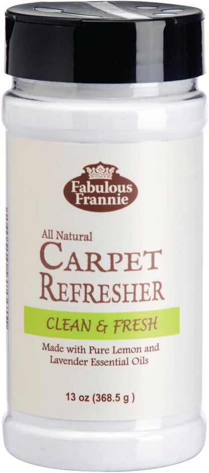 Fabulous Frannie All Natural Ingredients No Synthetics Protect Carpet Care made with Pure Essential Oils Clove, Lemon, Cinnamon, Eucalyptus and Rosemary 13 Ounce (Pack of 1)