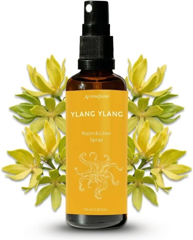 Vanilla Room, Linen & Pillow Spray by Aromafume | 100ml/3.38 fl oz | with Pure Vanilla Essential Oil | Aromatherapy Spray | Mist for Bedding, Fabrics