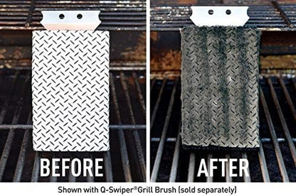 Proud Grill Q-Swiper Grill Cleaning Wipes - Bristle & Wire Free BBQ Cleaner, Heavy Duty Degreaser Wipes, Grease & Grime Remover for Outdoor Barbecue Grills, 40 Count, 1-Pack