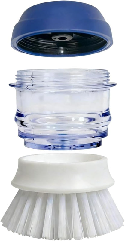 CELOX 2 Pack Dish Brush with Soap Dispenser Soap Dispensing Palm Brush for Cleaning Pots, Dishes
