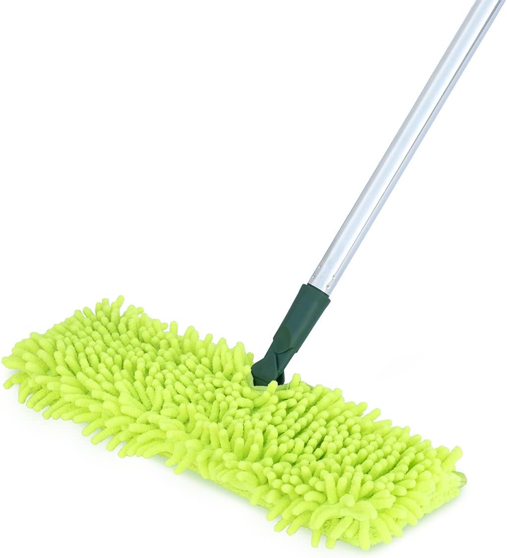 Pine-Sol Microfiber Mop Self Wringing – Easy Squeeze Twist Design for Wet Mopping | Household Cleaning Tool for Tile, Linoleum, Laminate Floors | Extendable Metal Handle