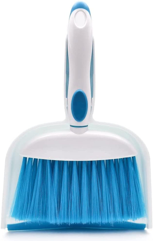 Small Broom and Dustpan Set, Small Dustpan and Brush Set, Mini Dust pan and Brush, Hand Broom and dust pan, Mini dustpans are Ideal for Cleaning Little Areas Like desks, Kitchens, pet Rooms. (3 Set)