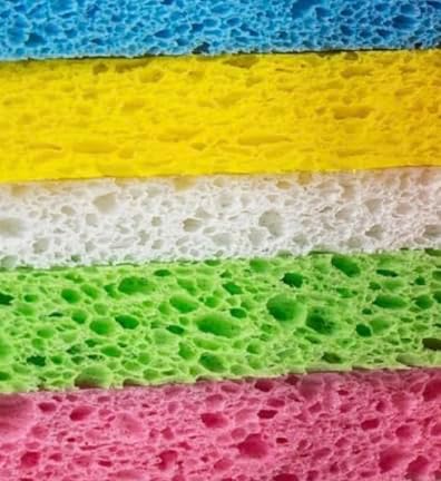 bioGo 12 Pack Natural Biodegradable Kitchen Sponges - Eco-Friendly, Compostable, Cellulose Dish - Compostable - Biodegradable - Cellulose Sponge