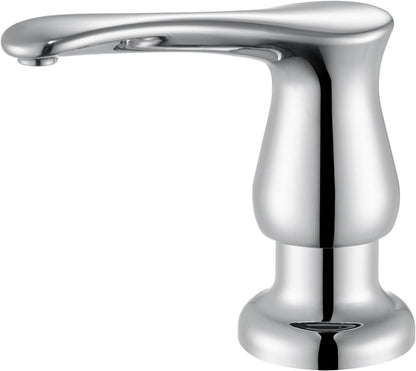 GAGALIFE Kitchen Sink Soap Dispenser Brushed Nickel, Under Sink Soap Dispenser with 40" Silicone Extension Tube Kit,Say Goodbye to Frequent Refills