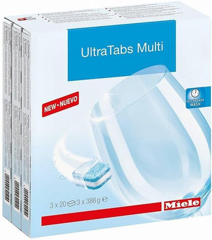 Miele Original GS CL 2406 T UltraTabs All in 1 Dishwasher Detergent Tablets, Multipack of 240 - 11657590