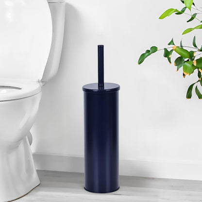 Deep & Sturdy Toilet Bowl Brush with Holder - Durable Scrubbing - Toilet Cleaners - Household Essentials - Bathroom Cleaner - Cleaning Supplies - Household Supplies, Painted Satin Gold