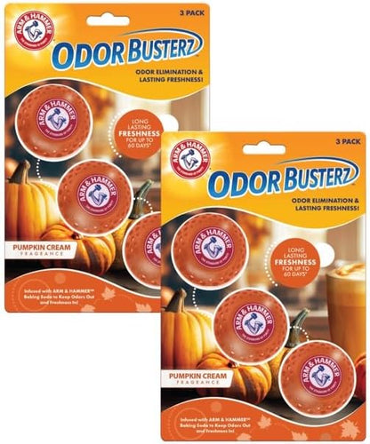 Arm & Hammer OdorBusterz® Odor Eliminator Balls, Clean Burst, 10 Count – Baking Soda Odor Control for Closets, Drawers, Hampers & Small Spaces