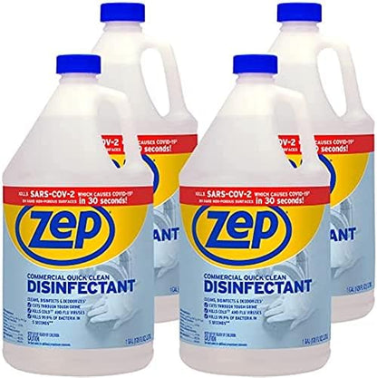 Zep Commercial Quick Clean Disinfectant - 1 Gallon (Case of 2) - ECZUQCD1282