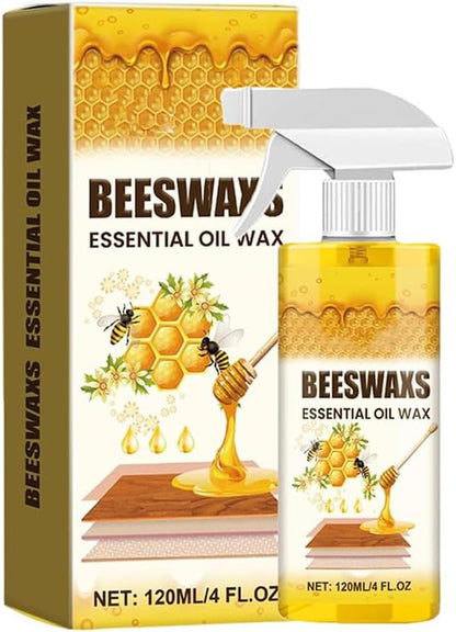 OKLJ Beeswax Wood Polish Spray, Bees Wax Furniture Polish and Cleaner, Beeswax Essential Oil Wax, for Furniture, Floor, Tables, Cabinets (1pcs)