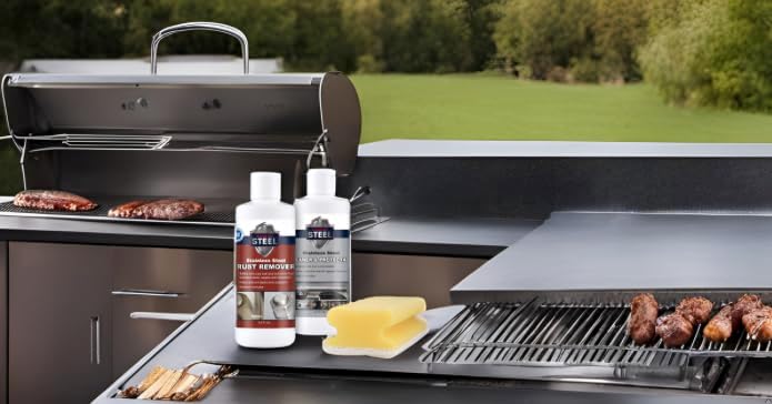 CLEAN MY STEEL Innoshine B570 Stainless Steel Rust Remover and Cleaner, NSF Certified, Approved for Food Contact Areas, 4 oz