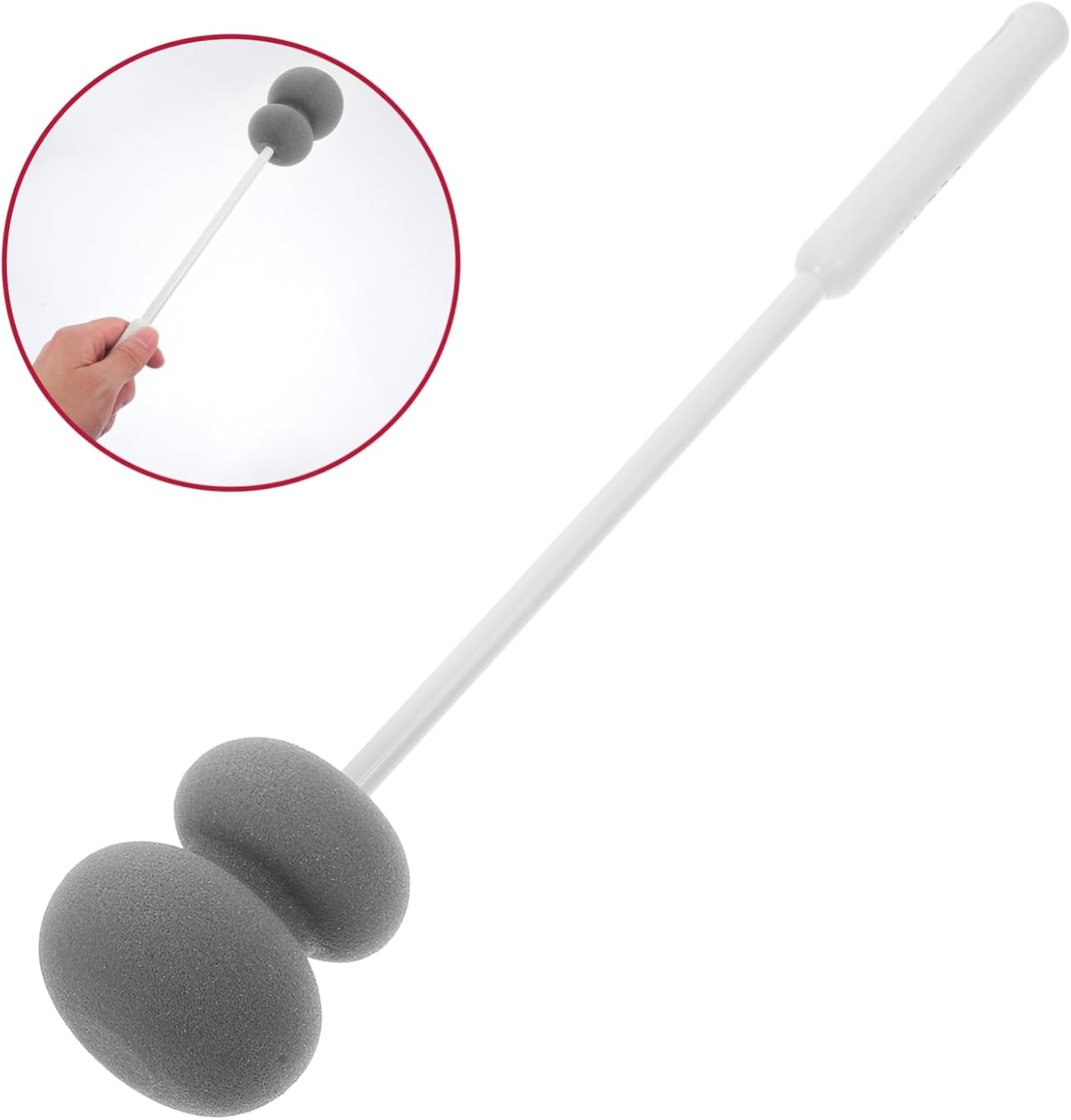 Melamine Sponge Bottle Brush Cleaner Tub Scrubber Soft Cleaning Brush for Cup Long Handle