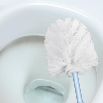 HOMSFOU 5Pcs Toilet Brush Replacement Heads - Universal Plastic Bowl Brush Heads with Dense Bristles, Spherical Design Bathroom Cleaning for Home, Hotel, Apartment