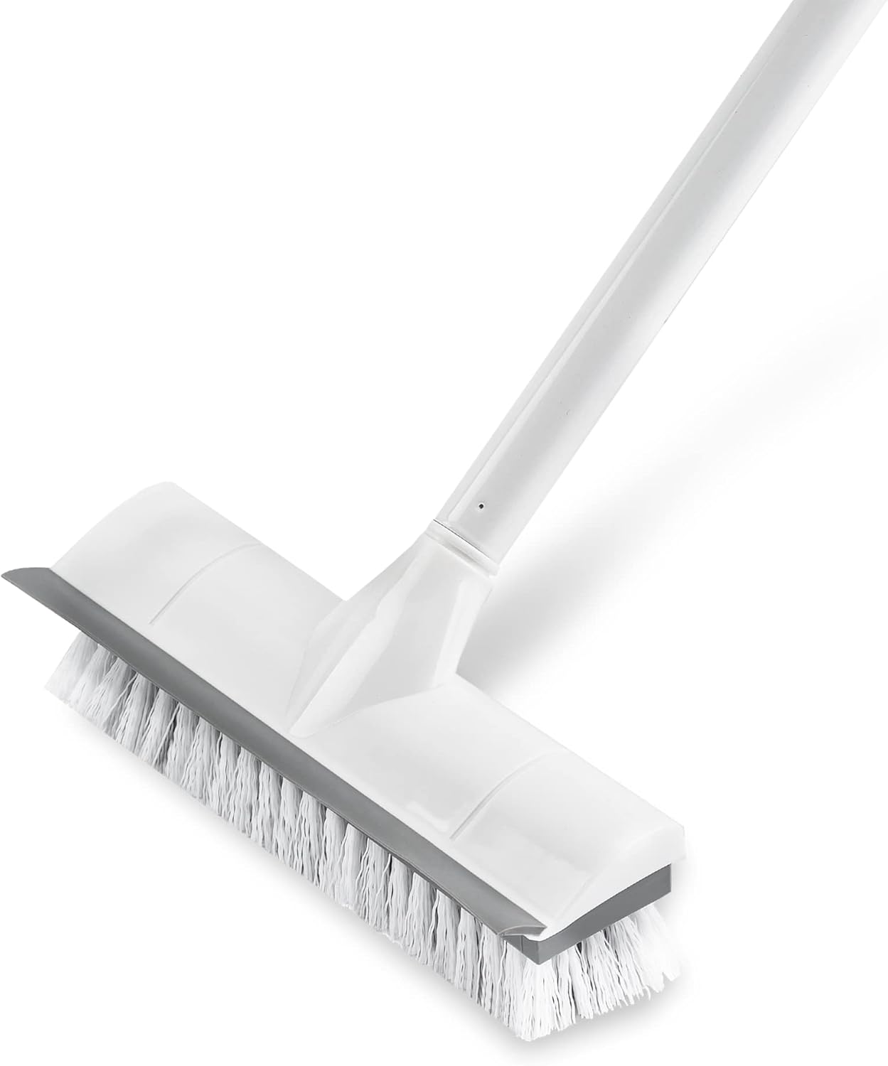 BOOMJOY Grout Brush with Long Handle, 57" Grout Cleaner for Tile Floors, Double-Sided with V-Shape Stiff Bristles for Bathroom, Patio, Kitchen, Wall, Corners and Deck
