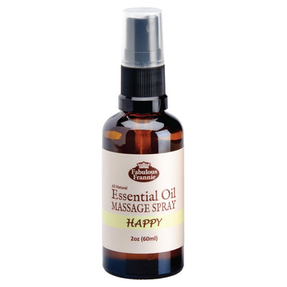 Fabulous Frannie Bug Away Healthy Massage Spritz Made with Carrier Oils and Citronella, Lavender, Eucalyptus and Lemongrass Essential Oils 2oz