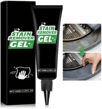 Home Stain Cleaner, Stain Remover Gel with Pointed Nozzle Highly Effective Stain Removal Gentle and Does Not Damage The Surface Multi-Purpose Cleaning for Kitchen and Bathroom, 3.33 OZ