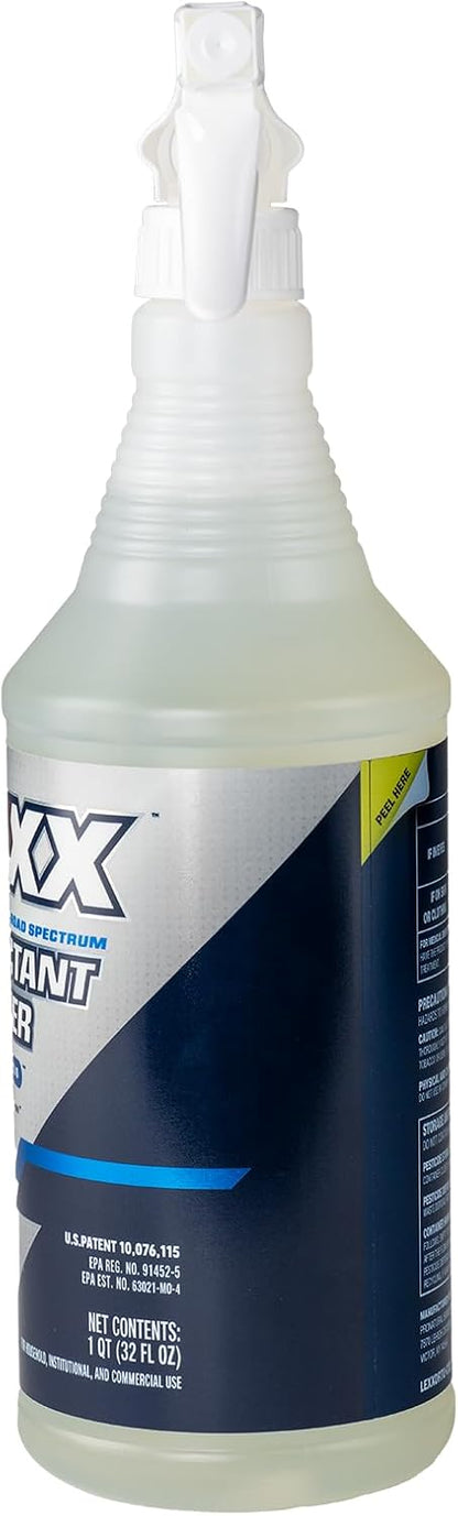 LEXX® RTU Broad Spectrum Disinfectant & Cleaner - EPA Registered, Kills 99.99% of Bacteria - Hospitals, Schools, Offices, Homes - Citric Acid, Safer Choice, Non-Toxic, No Bleach - 32 fl. oz. Spray