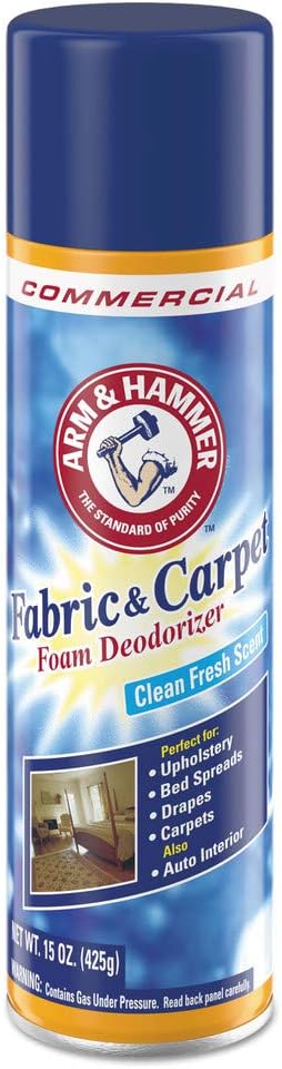 Arm & Hammer Fabric and Carpet Foam Deodorizer, Fresh Scent, 15 Oz, Pack of 8