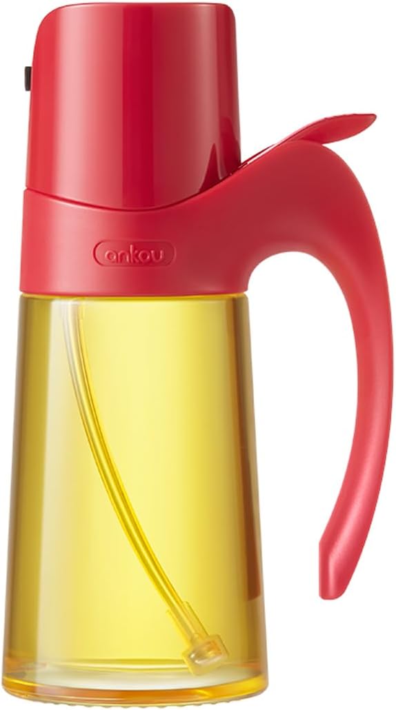 Ankou Olive Oil Sprayer Oil Spray Bottle,10oz/300ml Oil Dispenser Spray for Kitchen, High Borosilicate Glass Fine Mist Oil Sprayer for Cooking, Leakproof, BPA-Free Vinegar bottles for Salad, BBQ