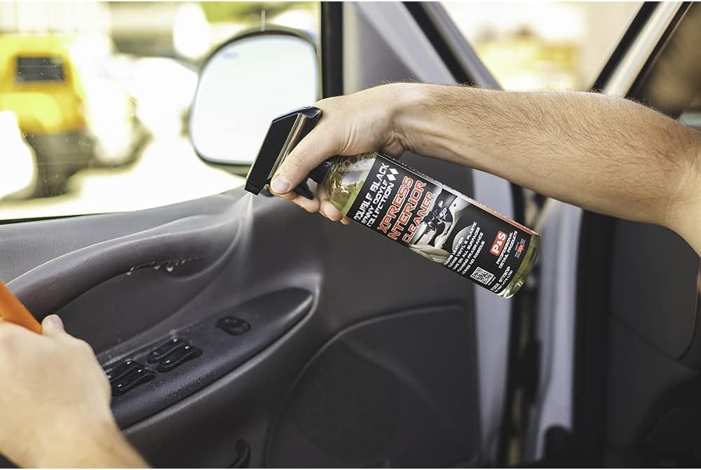 P & S PROFESSIONAL DETAIL PRODUCTS Xpress Interior Cleaner – Safe for Leather, Vinyl, Plastic & More, Removes Dirt, Grease & Oil, No Residue, Fresh Scent, No Dilution Needed - 1 Gallon