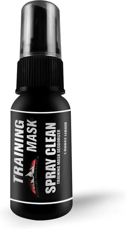TRAININGMASK - Spray Clean Defense, Multipurpose Face Mask Spray, Mask Spray with Fresh Scent, Deodorizing Fabric Refresher Spray for Face Masks, Gears, and More, 1 fl oz