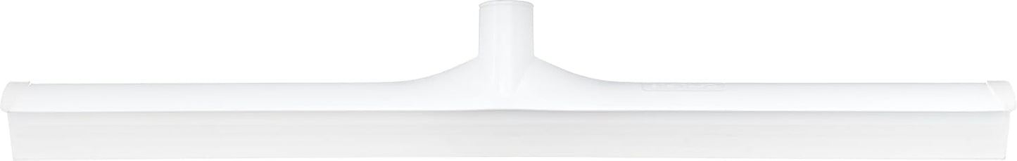 SPARTA 24" Floor Squeegee Replacement Head, Seamless Rubber with Rust-Free Plastic Frame for HACCP Compliance, Heavy-Duty Industrial Use, Thermoplastic Rubber, 24 Inches, White (Pack of 6)
