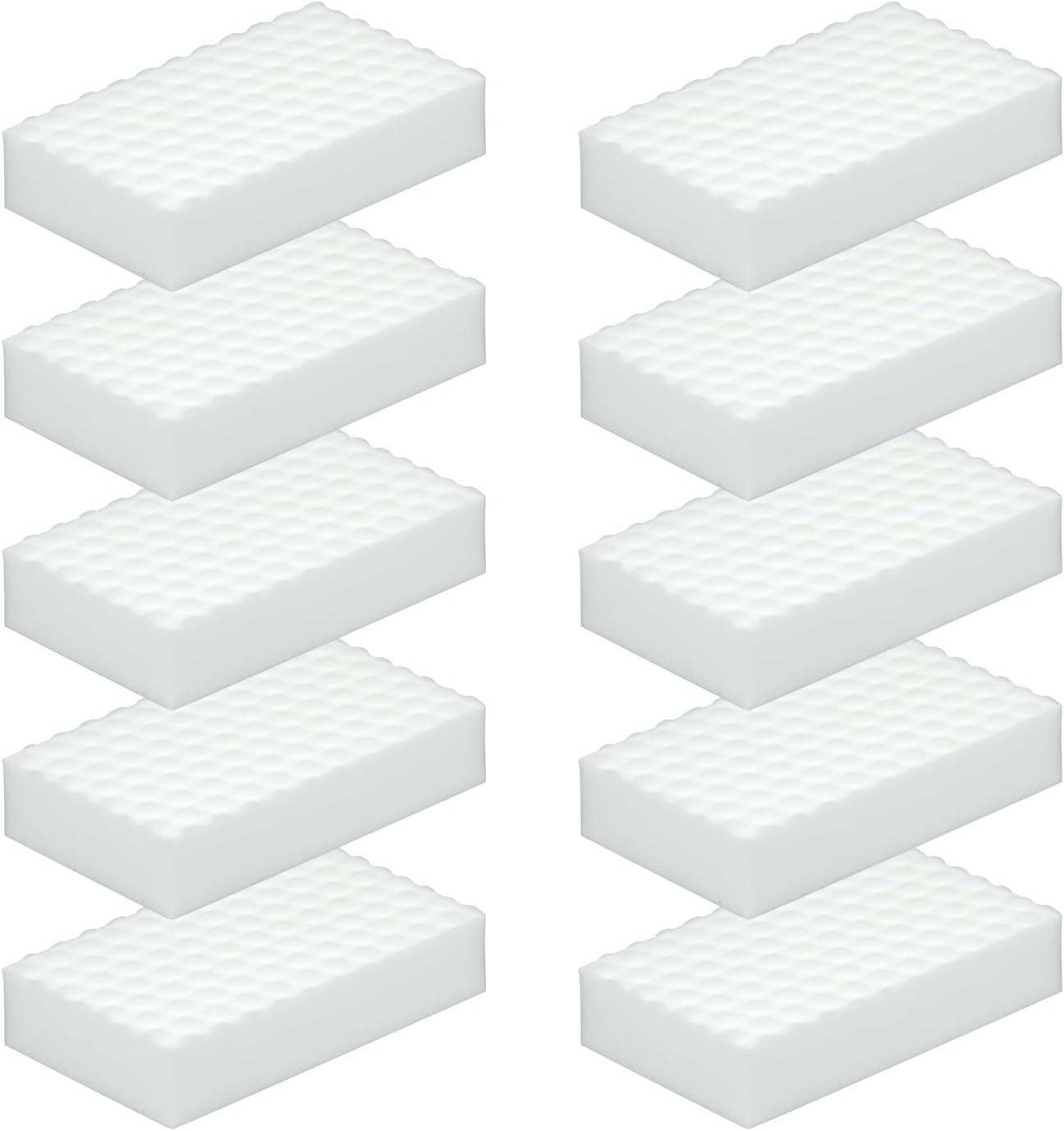 10Pcs Melamine Foam Sponge, 2X Density Magic Cleaning Eraser, Durable Multi-Surface Scrubber for Kitchen, Bathroom, Wall, Shoe, Car, Sink & Floor Household Cleaning Essentials(10 Pcs-2X Density)