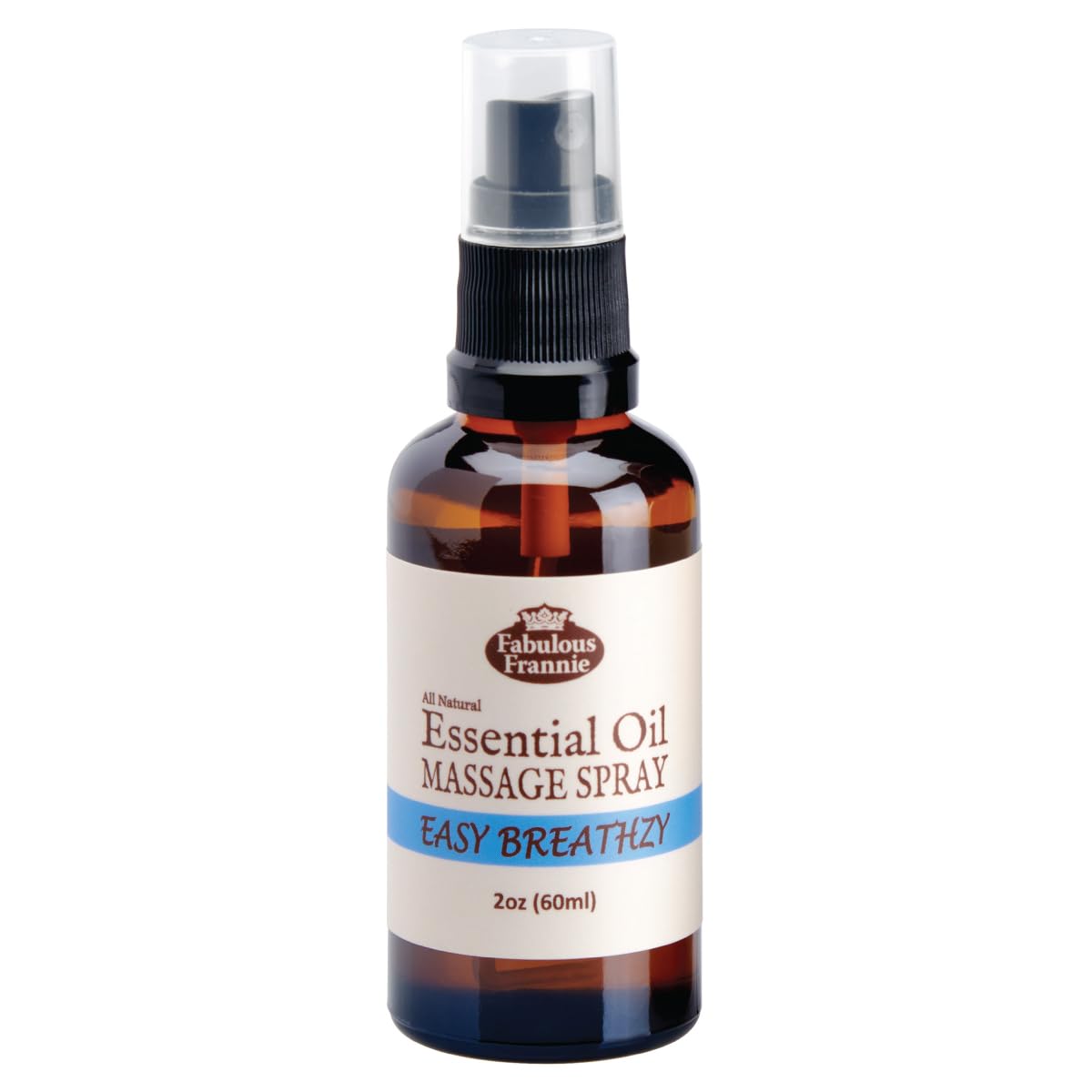 Fabulous Frannie Bug Away Healthy Massage Spritz Made with Carrier Oils and Citronella, Lavender, Eucalyptus and Lemongrass Essential Oils 2oz