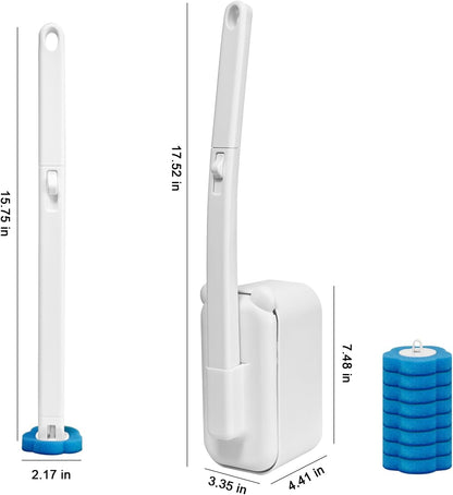 48 Count Disposable Toilet Brush Refill Pads, Disposable Toilet Bowl Wand Refills, Toilet Cleaning Refills, Toilet Scrubber Refills, Brush Head Replacement