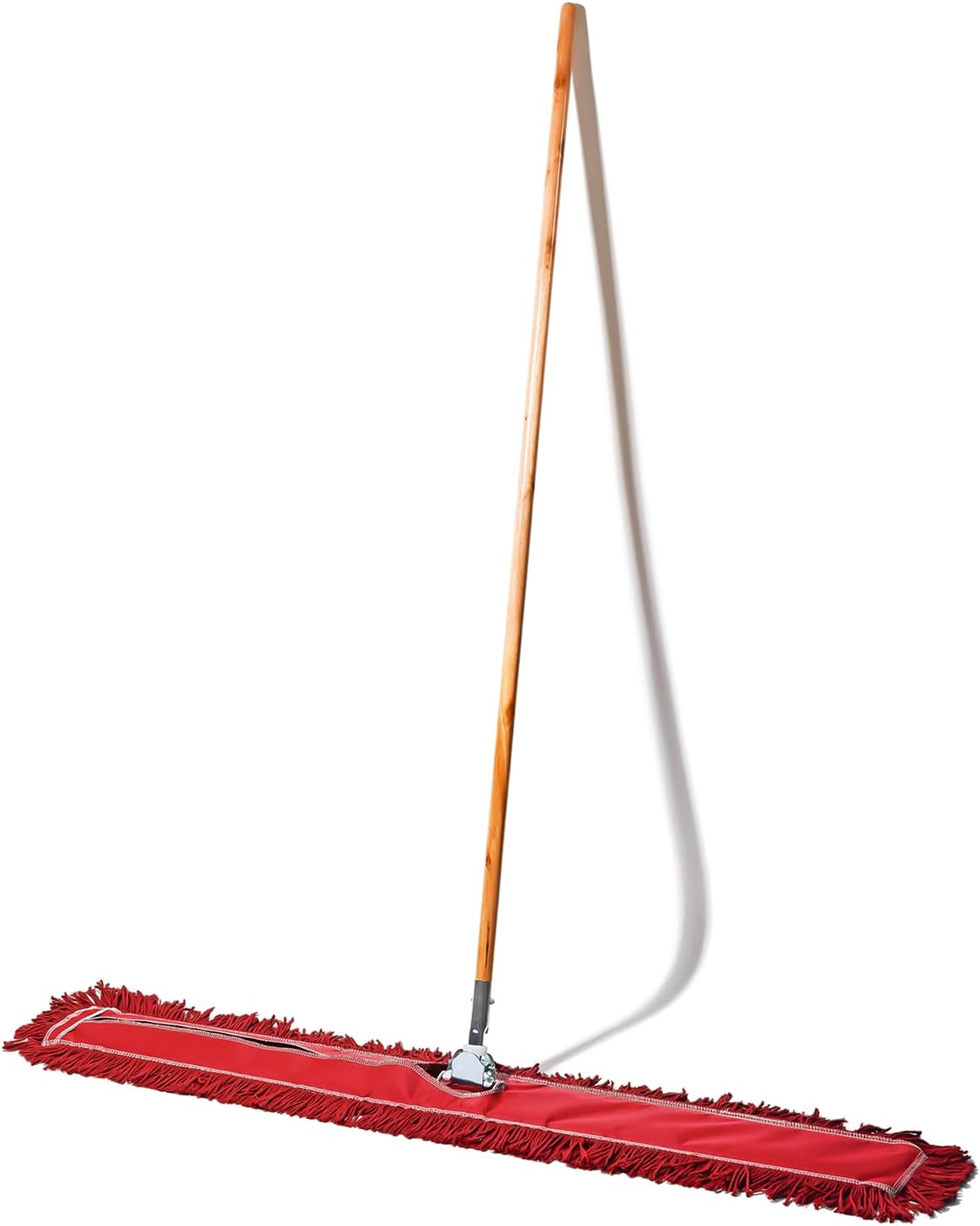 36 Inch Green Commercial Dust Mop & Floor Sweeper – Wood Handle Floor Mop for Tile, Hardwood & Concrete