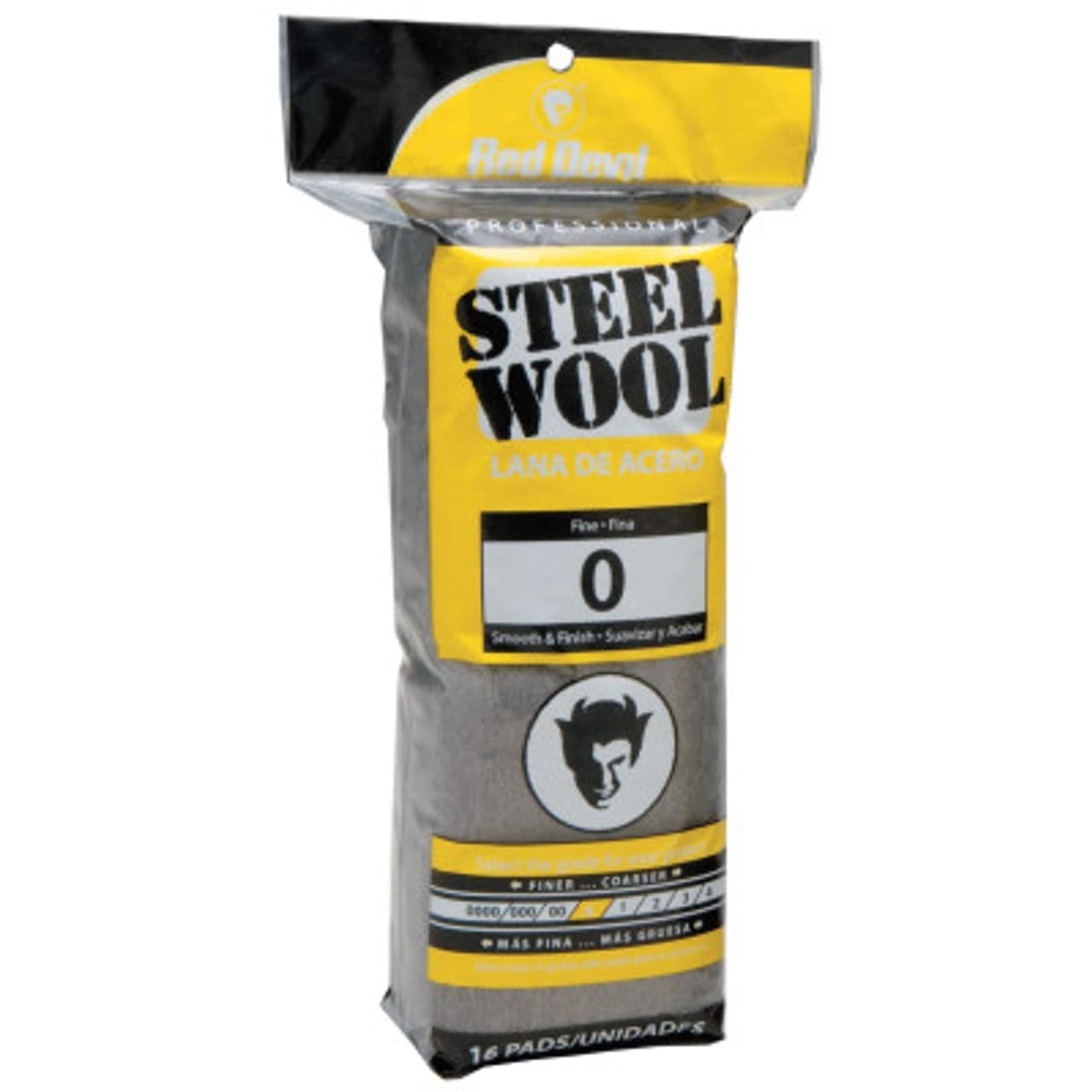 Red Devil 0310 Steel Wool, 0000 (Pack of 16)